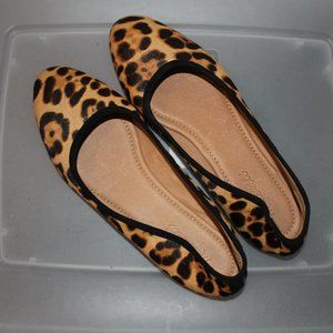 NEW! Madewell Leopard Calf Hair Ballet Flats | US 9.5